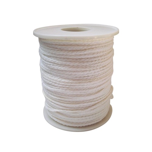 EricX Light #27ply Braided Candle Wick, 200ft Spool & 200 Candle Wick  Sustainer Tabs