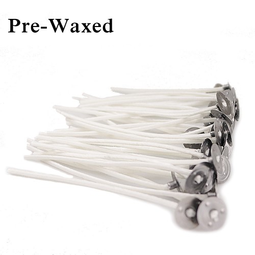 EricX Light 100 Piece Cotton Candle Wick,3.5 Pre-Waxed & Cotton Core,for  Candle Making