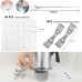 EricX Light Candle Making Kit, 60pcs Candle Wicks, 60pcs Candle Wicks Sticker, 1pc Candle Wax Pouring Pot, 2pcs 3-Hole Wicks Centering Devices, 1pc Mixing Spoon, DIY Candles Craft Tools 